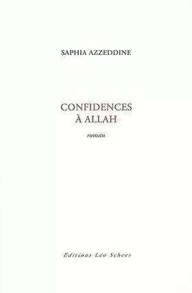 Couverture du produit · Confidences à Allah