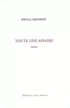 Couverture du produit · Toute une affaire
