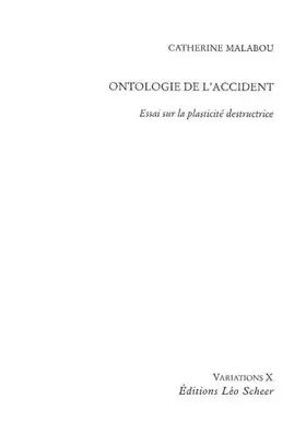 Couverture du produit · Ontologie de l'accident