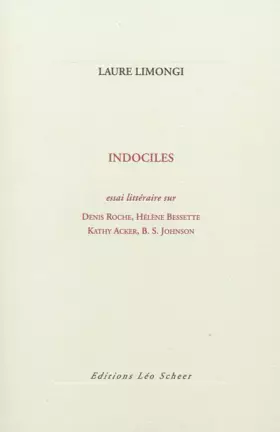 Couverture du produit · Indociles