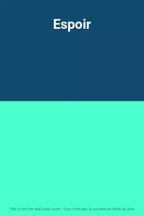 Couverture du produit · Espoir