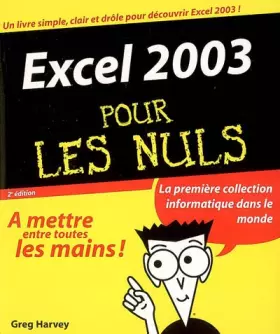 Couverture du produit · Excel 2003 Pour les Nuls