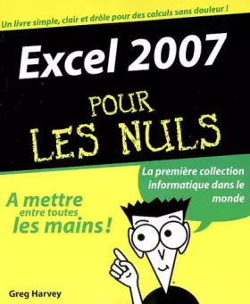 Couverture du produit · Excel 2007 pour les nuls