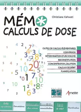 Couverture du produit · Mémo calculs de dose