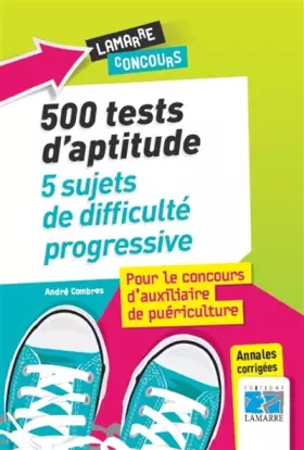 Couverture du produit · 500 tests du concours d'AP: 5 sujets de difficulté progressive.