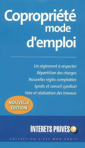 Couverture du produit · Copropriété, mode d'emploi