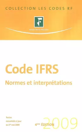 Couverture du produit · Code IFRS 2009 : Normes et interprétations
