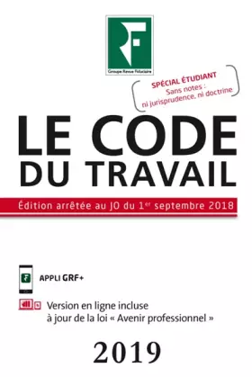 Couverture du produit · Le Code du Travail 2019
