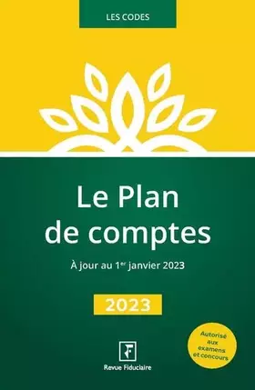 Couverture du produit · Le Plan de comptes 2023