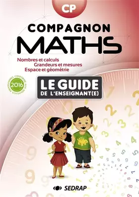Couverture du produit · COMPAGNON MATHS CP - GUIDE ENSEIGNANT - EDITION 2016