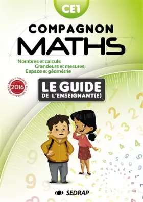 Couverture du produit · COMPAGNON MATHS CE1 - GUIDE ENSEIGNANT - EDITION 2016