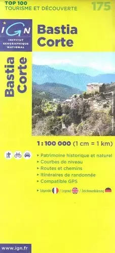 Couverture du produit · Bastia/Corte: IGN.V175