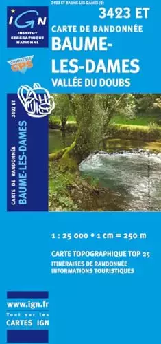 Couverture du produit · Baume-les-Dames/Vallee de Doubs GPS: IGN.3423ET