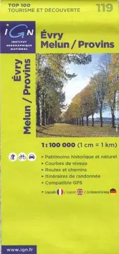 Couverture du produit · Evry/Melun/Provins: IGN.V119