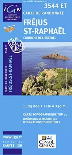 Couverture du produit · Fréjus, St-Raphaël : 1/25 000
