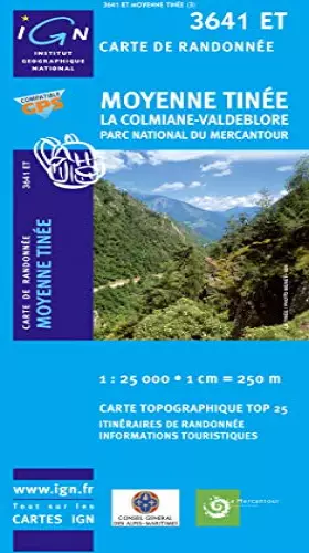 Couverture du produit · 3641ET MOYENNE TINEE - 1:25000