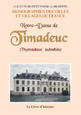 Couverture du produit · Notre-Dame de Thymadeuc