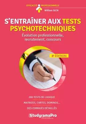 Couverture du produit · S'entraîner aux tests psychotechniques