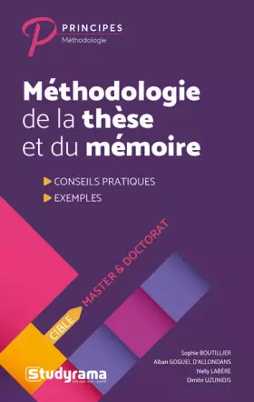 Couverture du produit · Méthodologie de la thèse et du mémoire
