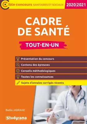 Couverture du produit · Cadre de santé 2020-2021