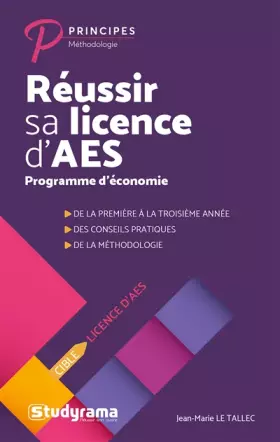 Couverture du produit · Réussir sa licence d'AES: Programme d'économie