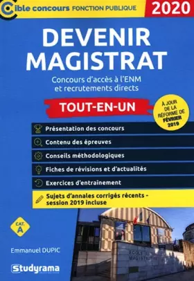 Couverture du produit · Devenir magistrat