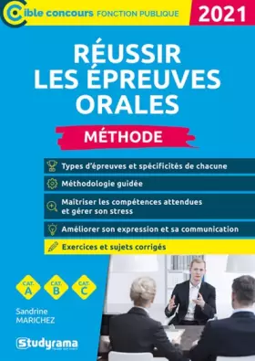 Couverture du produit · Réussir les épreuves orales 2021: Méthode