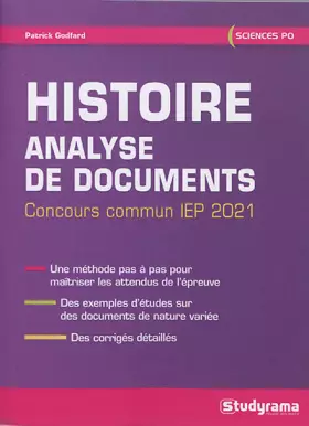 Couverture du produit · Histoire - Analyse de documents