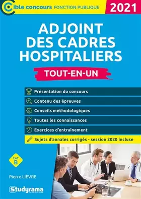 Couverture du produit · Adjoint des cadres hospitaliers