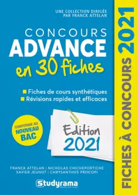 Couverture du produit · Concours advance en 30 fiches