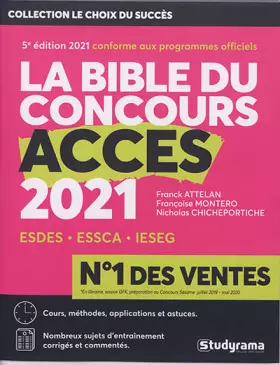 Couverture du produit · La bible du concours accès 2021
