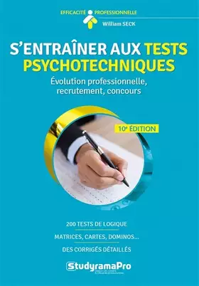 Couverture du produit · S'entraîner aux tests psychotechniques