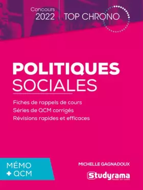 Couverture du produit · Politiques sociales: Concours 2022