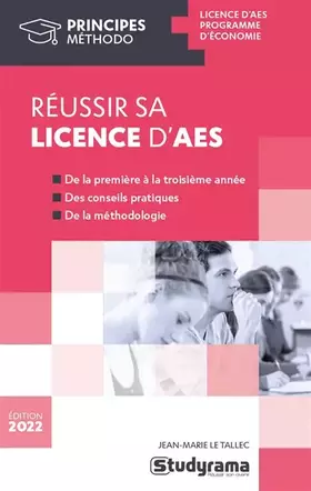 Couverture du produit · Réussir sa licence d'AES: 2022