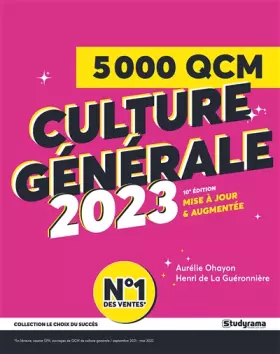Couverture du produit · 5000 QCM de culture générale 2022-2023