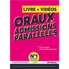 Couverture du produit · Oraux : admissions parallèles