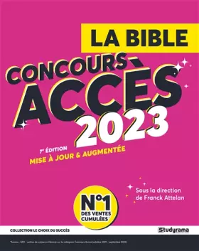 Couverture du produit · La bible : Concours Accès 2023