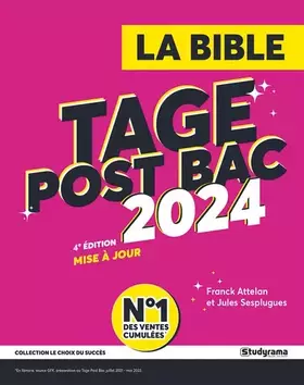 Couverture du produit · La bible du Tage post bac: 2024