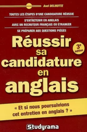 Couverture du produit · Réussir sa candidature en anglais