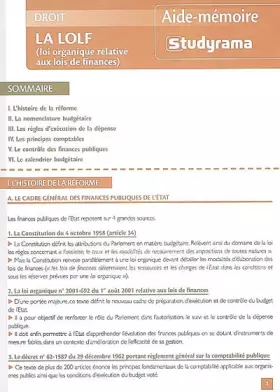 Couverture du produit · La lolf