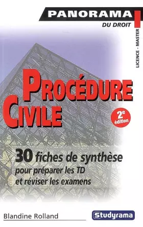 Couverture du produit · Procédure civile
