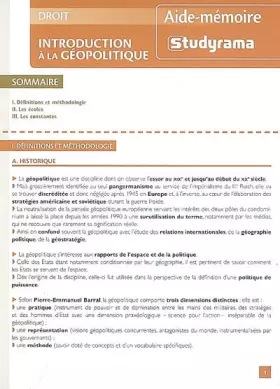 Couverture du produit · Introduction à la géopolitique
