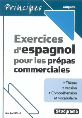 Couverture du produit · Exercices d'Espagnol pour les Prepas Commerciales