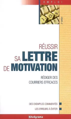 Couverture du produit · Réussir sa lettre de motivation