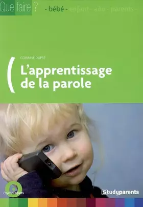 Couverture du produit · L'apprentissage de la parole