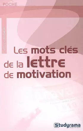 Couverture du produit · Les mots clés de la lettre de motivation