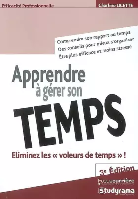 Couverture du produit · Apprendre à gérer son temps
