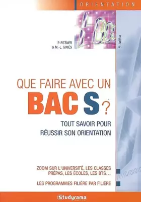 Couverture du produit · Que faire avec un bac S ? (8e édition)