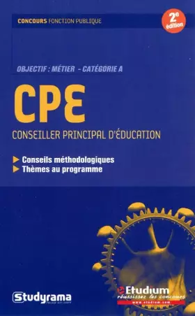Couverture du produit · CPE: objectif métier catégorie A conseils méthodologiques thèmes au programme