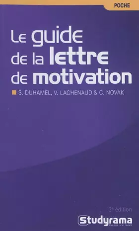 Couverture du produit · Le guide de la lettre de motivation